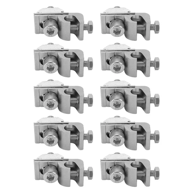 Pinces de mise à la terre du système de montage solaire, pinces de support photovoltaïque, pièces de support, LDPprompt, 10 pièces 1