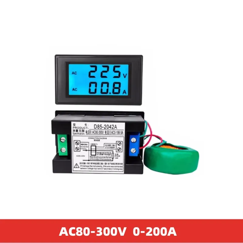 Ampèremeter YB5140DM Multi Functie Ac Ampere Meter... - Vicedeal