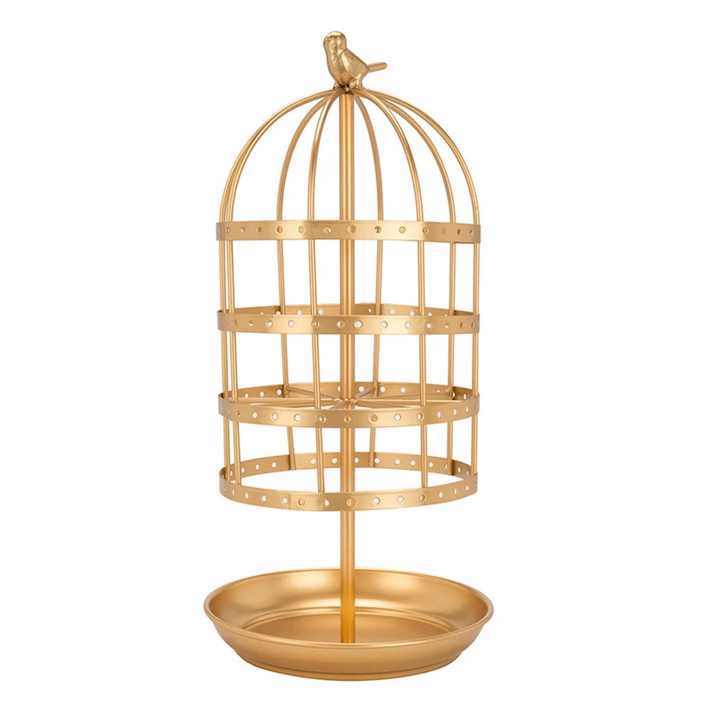 

4-ярусный вращающийся стол для сережек, органайзер для сережек, витрина для ювелирных изделий, подставка для сережек