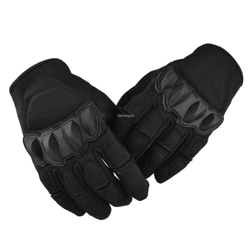 Touch Screen Full Finger Tactical Gloves Motorcycle Motocross Hard Knuckle Full Finger Glove Mens