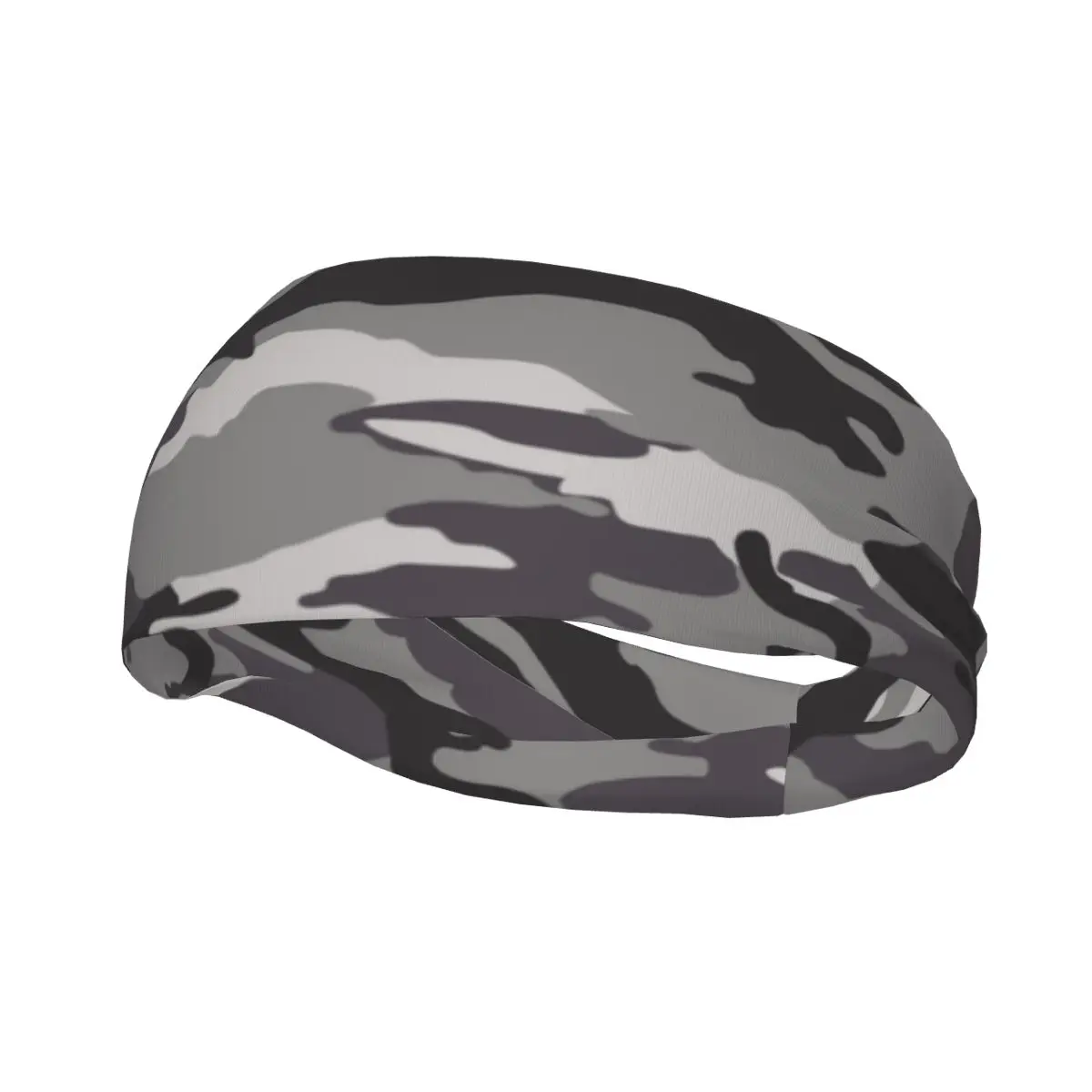 

Grey Camouflage Camo Women Sweatband Headband Elasticity Fitness Jogging Tennis Yoga Gym Hair Band Bandage
