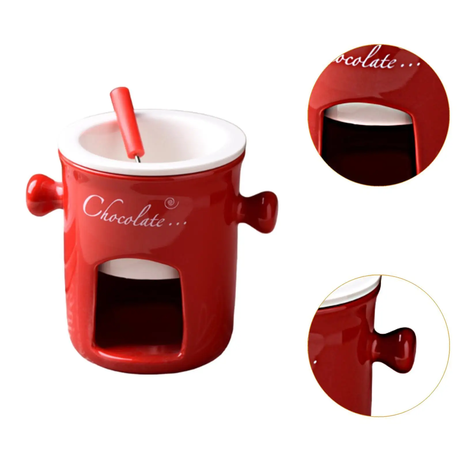 Chocolate Fondue Pot Chocolate Fondue Mug Creative Cream Cup Melt Hot Pot Bowl