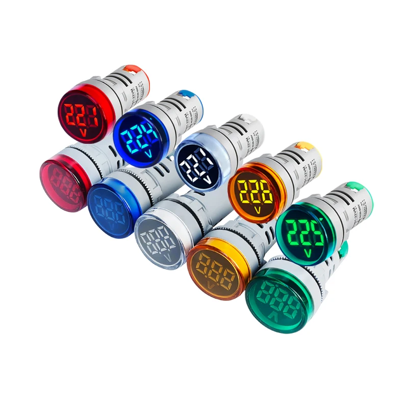 

Сигнальная лампа вольтметр переменного тока 110 В 220 В 380 в прибор для измерения напряжения цифровой ЖК-дисплей