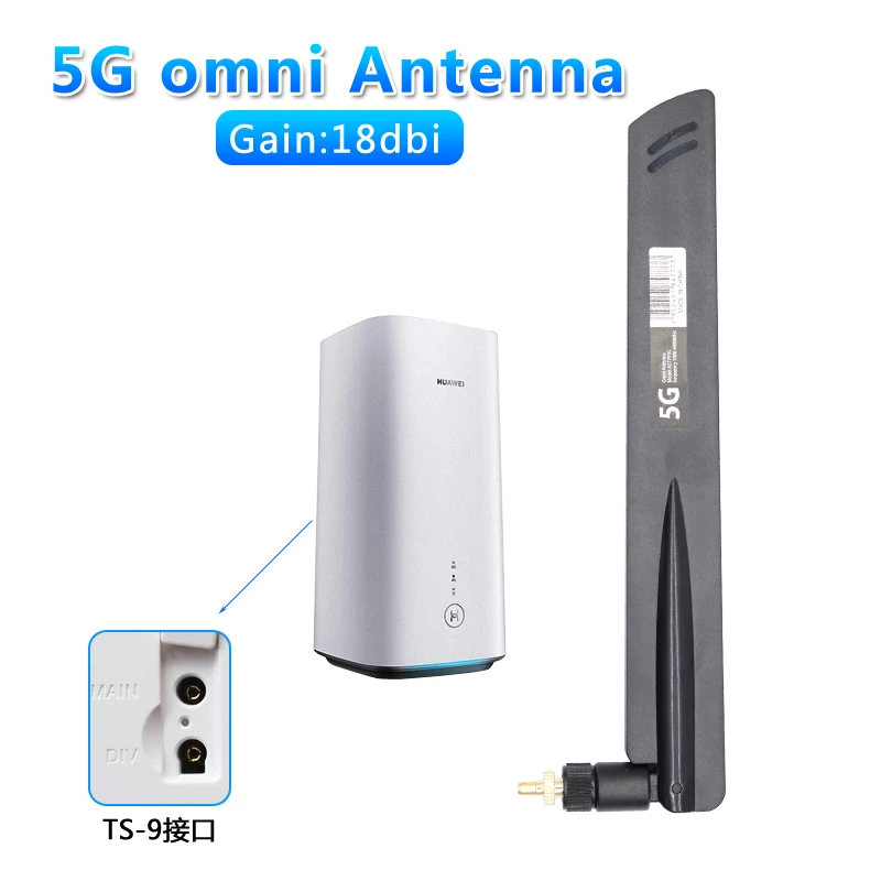 1PCS AZ7795G 고이득 18dBi 5G WiFi 안테나 전방향 외부 라우터 네트워크 장비 TS9용 IoT 풀 밴드 커버리지