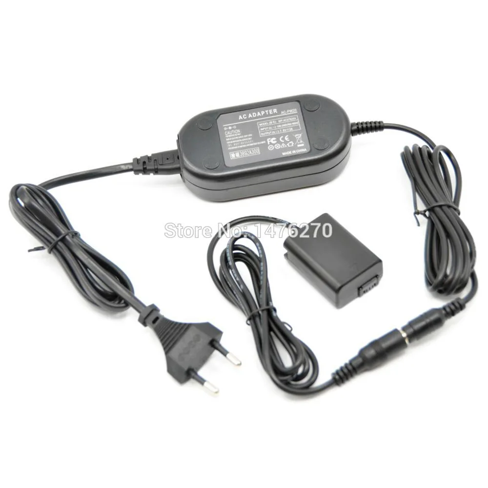 Npfw50 Dummy Battery Dc Coupler+acpw20 Power Adapter Charger For Sony