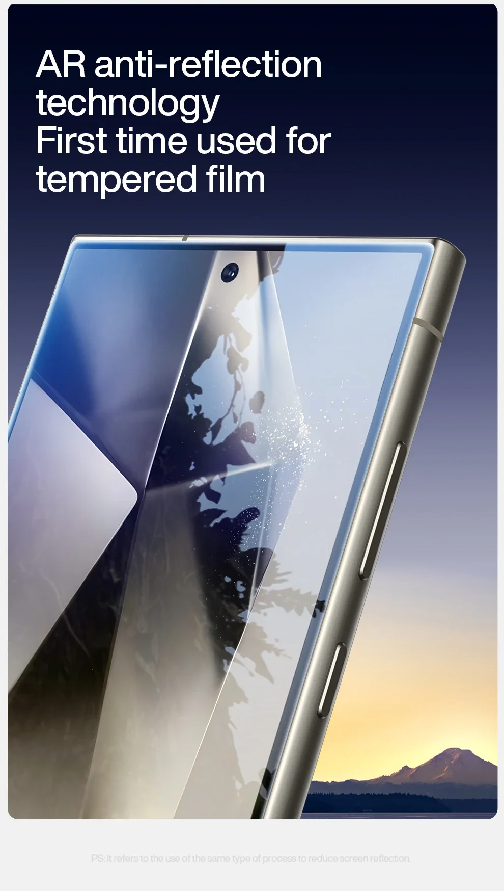 SmartDevil HD Anti-Reflexion Displayschutzfolie für Samsung S24 Ultra S24 Plus HD gehärtetes Glas vollständige Abdeckung staubdicht für S25 – Detail 6