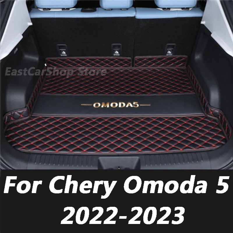 

For Chery Omoda 5 2022 2023 Car Boot Mat Rear Trunk Liner Cargo Leather Carpet Tray Protector Accessories Mat Pad