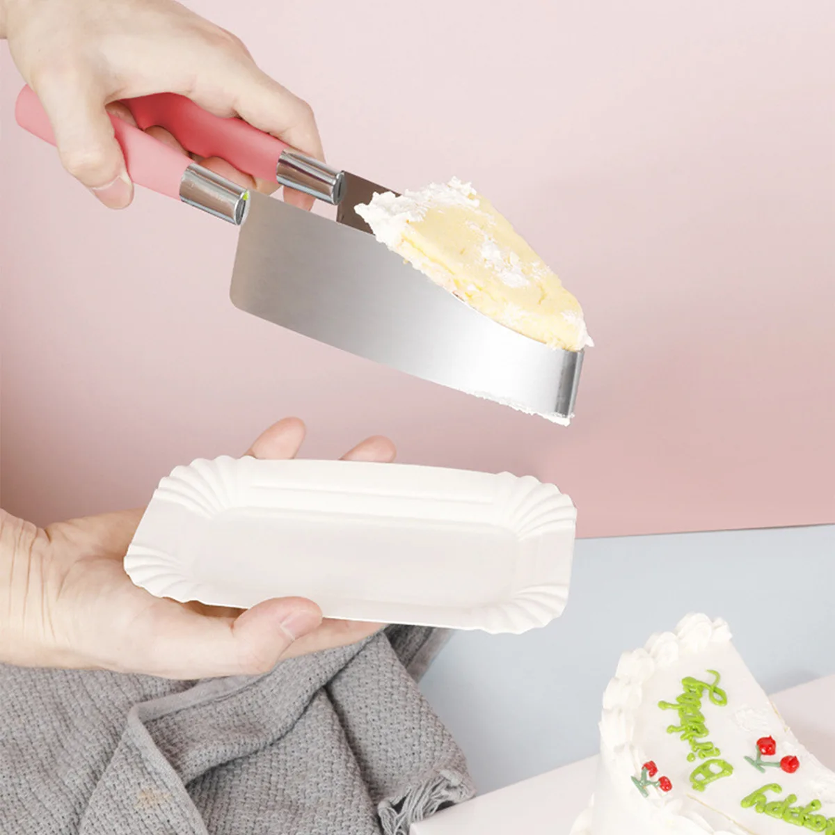 Stainless Steel Cake Clipper Cutter Baking Tool