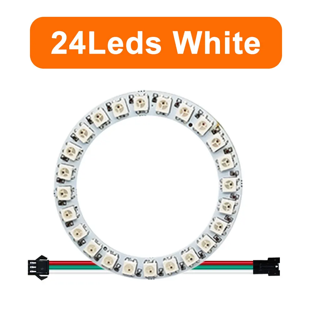 Colorful RGB LED Circle with Individually Addressable Pixels - DIY Round Pixel Ring