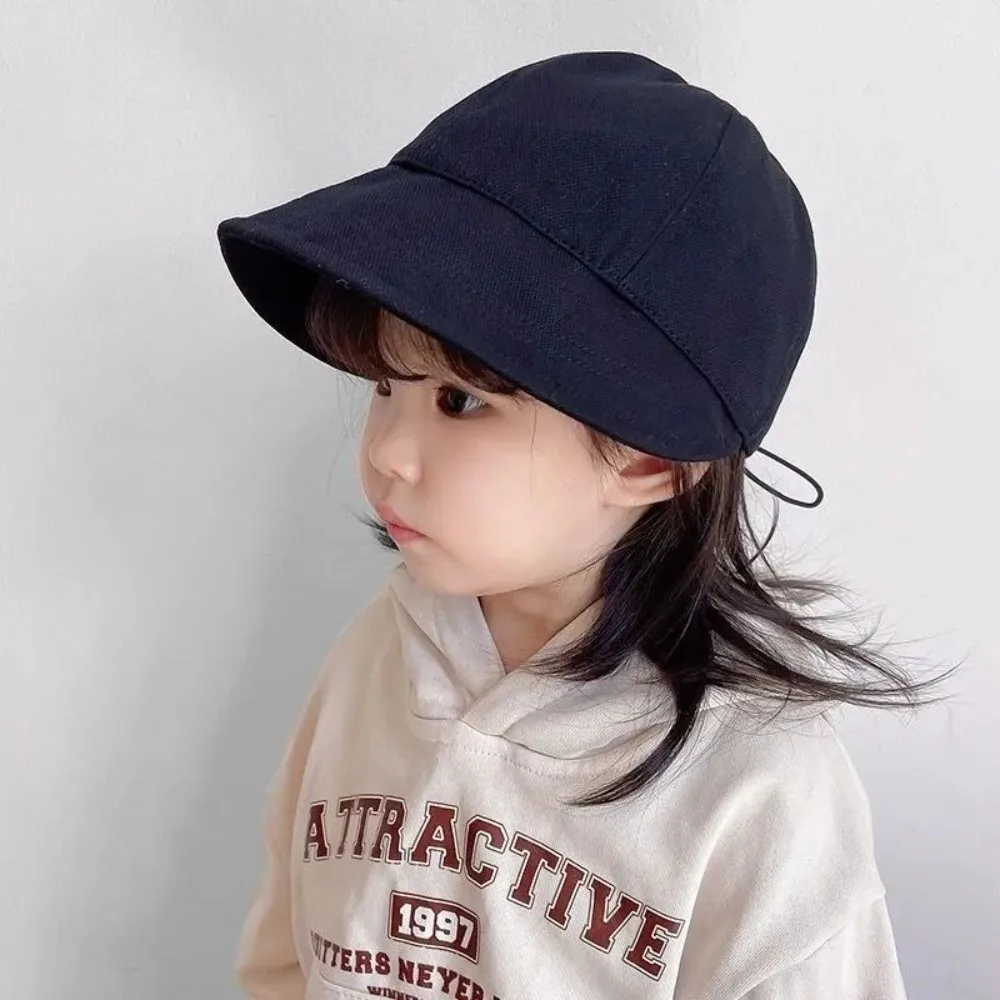 Fisherman's Hat Kids Bucket Hat 2-7 Years Old Streetwear Baby Sun Protection Hat Korean Style Sunscreen Children Fishman Hat