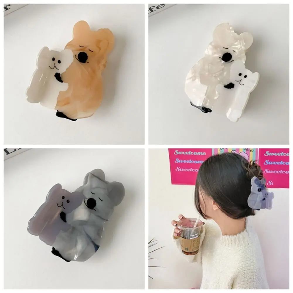 

Заколка для волос INS Chic Koala ацетатная заколка в форме животного акулы корейский Кролик Классический Повседневный универсальный аксессуар для волос