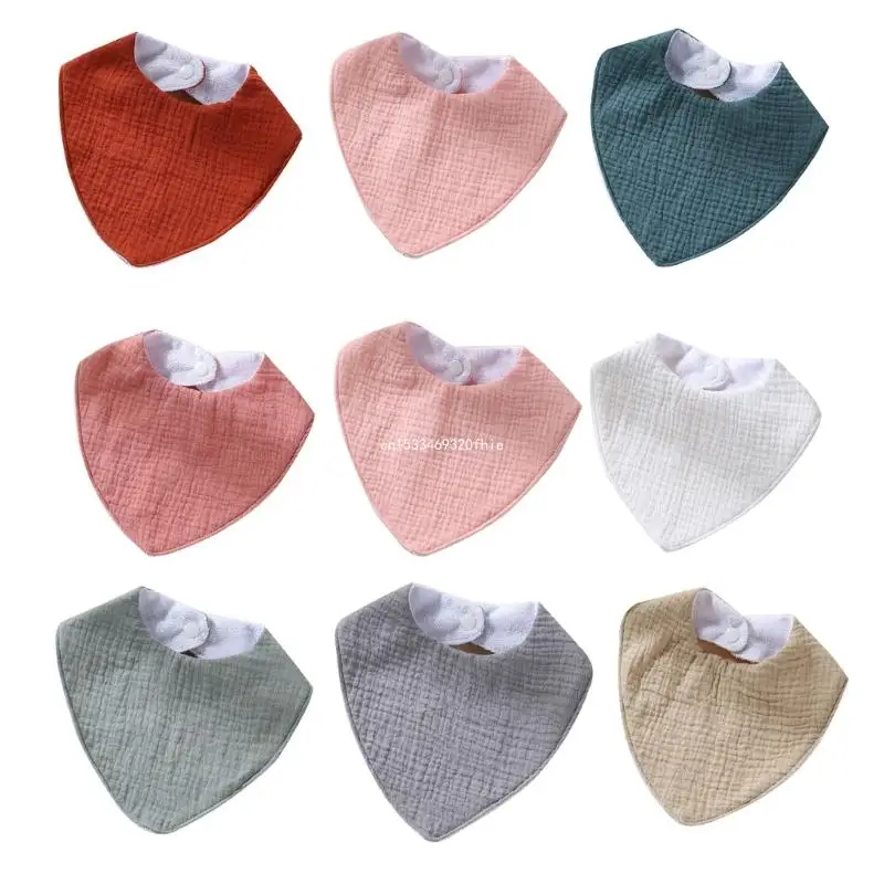 

Pack of 3 Cotton Spit Up Bibs Stylish & Practical Baby Bibs for Boys Girls Gift