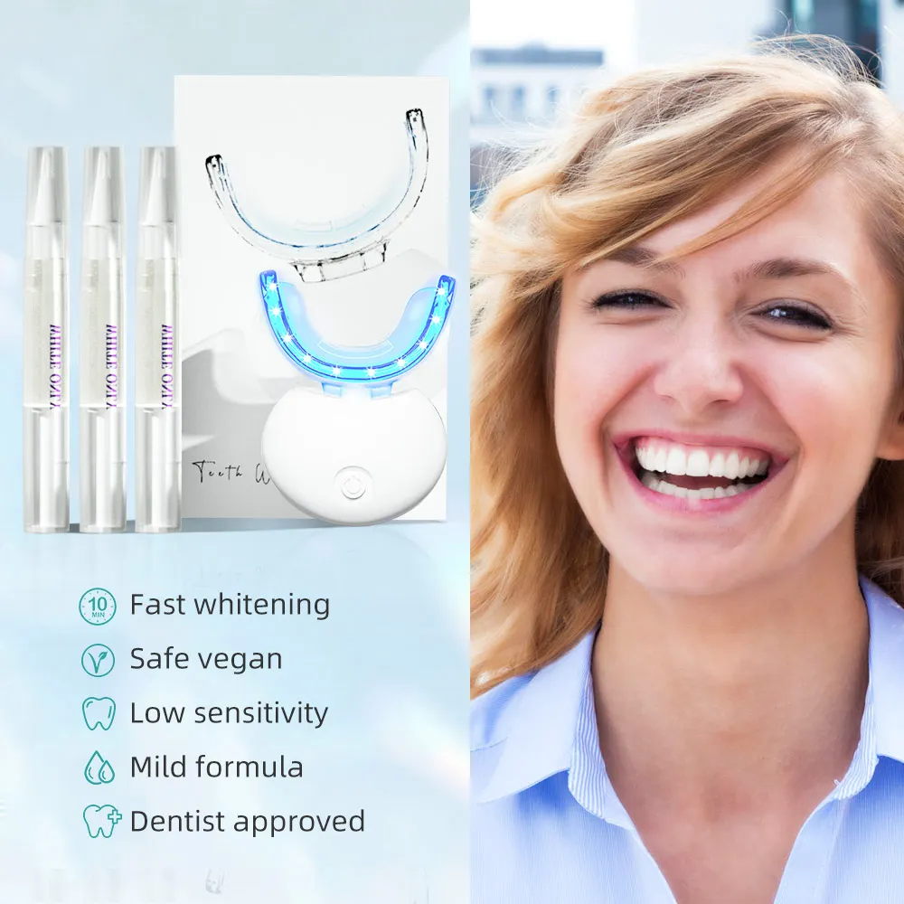 LuxsmileCEDentalTeethWhiteningKit20TeethWhiteningBlueLights