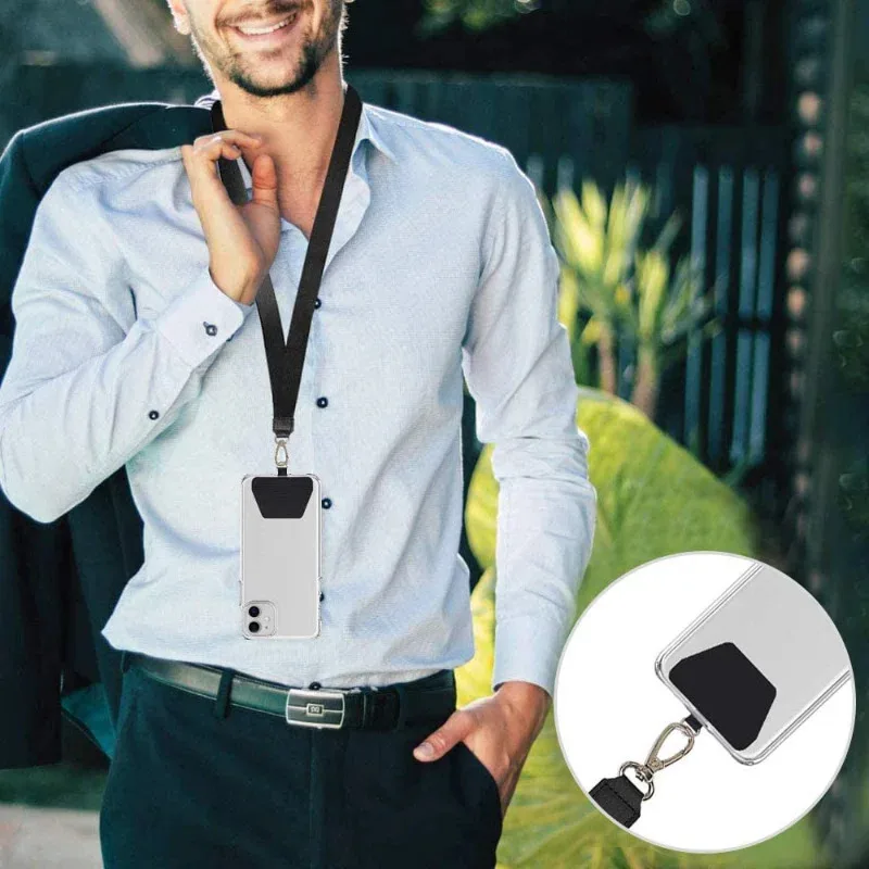 Universal Detachable Phone Lanyard with Clip – Secure Neck Strap & Wrist Rope