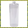 UISN Facial Makeup Container Cotton Pads Round Dispenser With Lid Clear Acrylic Dispenser Cotton 1