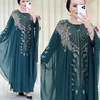 Abayas pour femmes dubaï luxe 2024 mousseline de soie Boubou robe de mode musulmane Caftan Marocain Occasions de fête de mariage Djellaba Femme