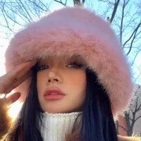 17787-f41df2.jpg Plush Rabbit Fur Warm Hat for Women