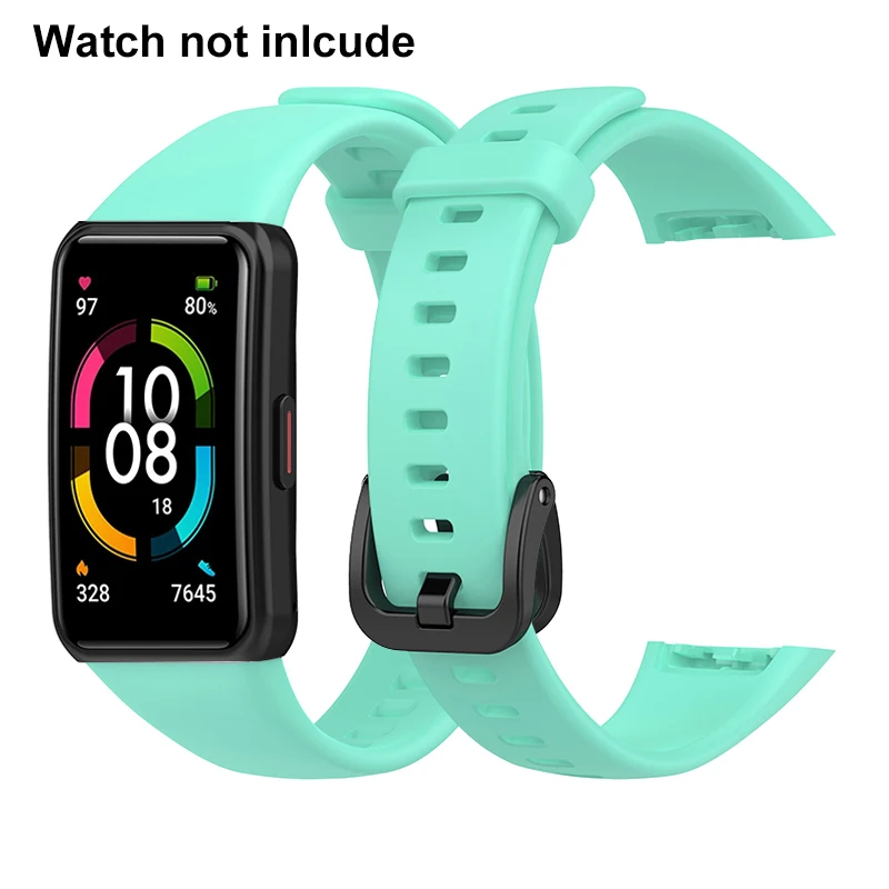 Enhanced Soft Silicone Sports Strap for Smartwatch - Durable & Comfortable Replacement Wristband