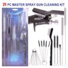 WENXING 21Pcs Long Handle Airbrush Cleaning Brush Multi-Purpose Nozzle Brush Set Mini Brushes&Needles Cleaning Repair Tool Kit 1
