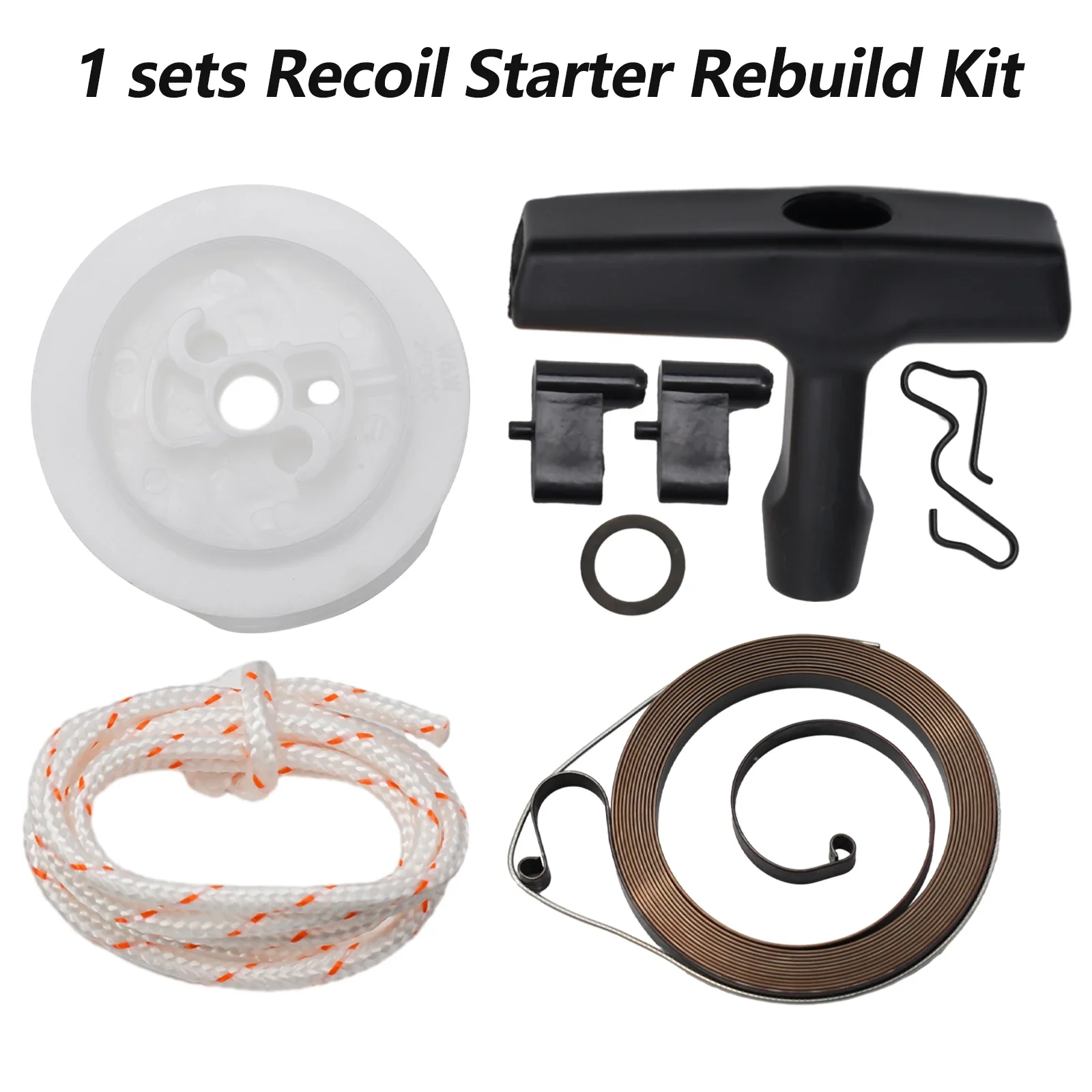 

Recoil Rewind Spring Starter Pulley Handle Rope Pawl Recoil Starter Kits Set For Stihl 034 036 044 MS340 360 361 Series Chainsaw