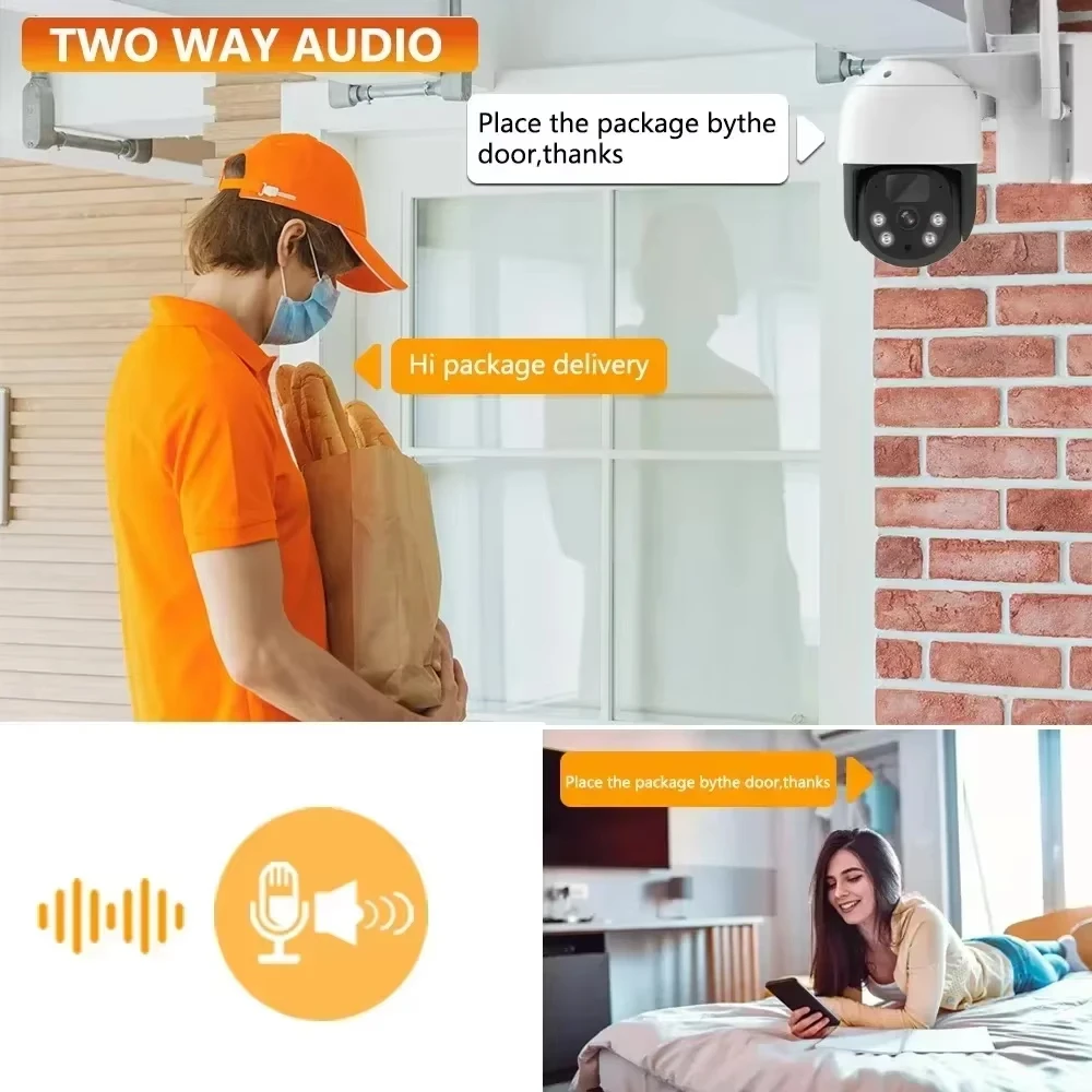 4채널 4.39인치 화면 NVR 5MP 무선 태양광 PTZ IP 카메라 시스템 2/4채널 키트 실외 WiFi 태양광 보안 카메라 세트 양방향 통화