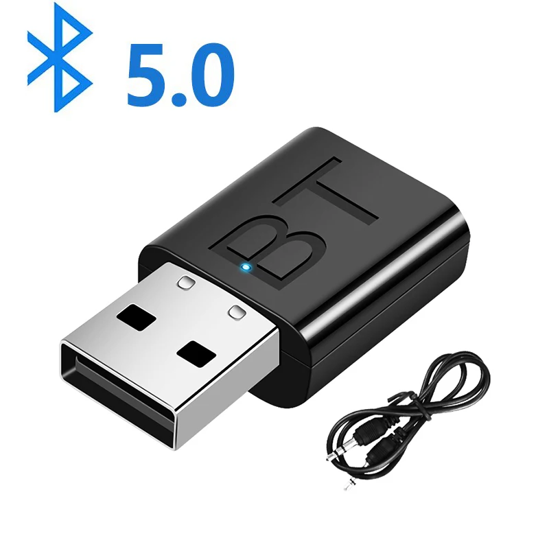 USB Bluetooth 5.0 Receiver Wireless Bluetooth Adapter 3.5mm AUX Jack PC Car Music AUX Stereo Audio Adapter TV Headphones bluetooth adapter bluetooth audio receiver bluetooth transceiver adapter audio adapter bluetooth aux adaptor wireless usb adapter