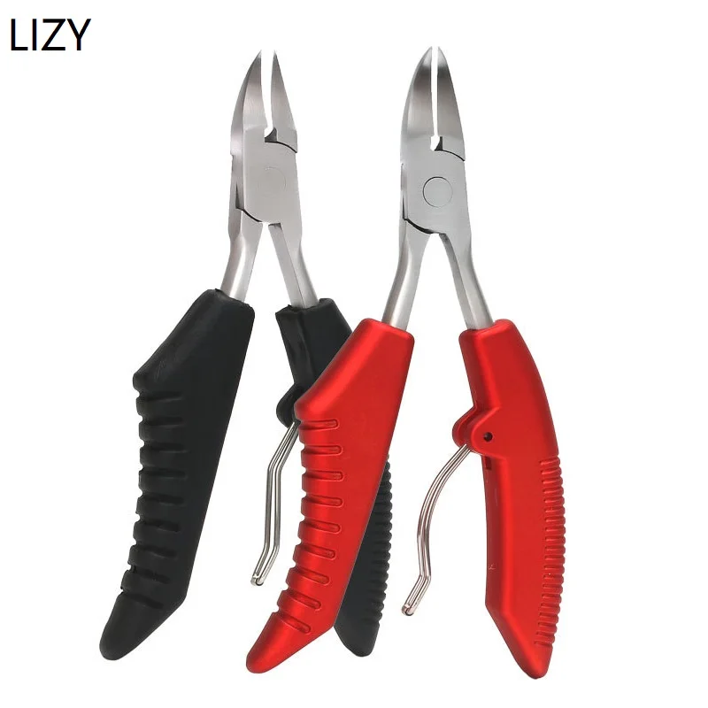 

LIZY Manicure Tools Nail Plier Stainless Steel Thick Toenails Ingrown Cuticle Nipper Trimmer Nipper Scissors Nail Clippers