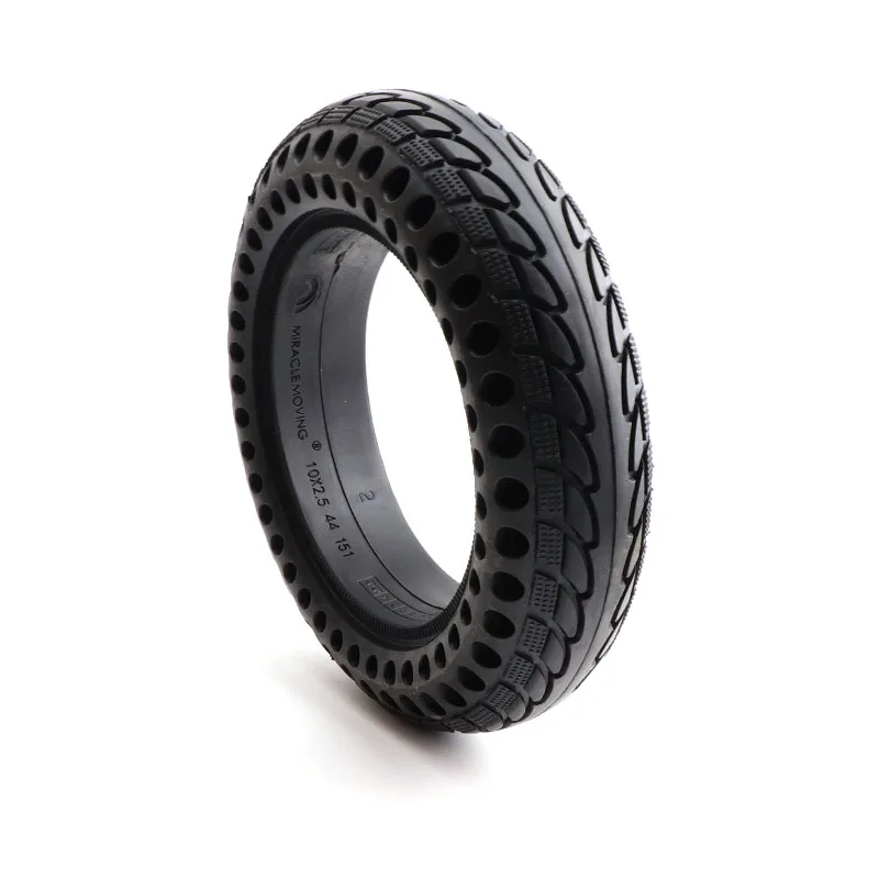 

10x2/2.5 Tyre 10 Inch Solid Rubber Shock Resistant Tire For Electric Scooter Honeycombs Puncture-proof
