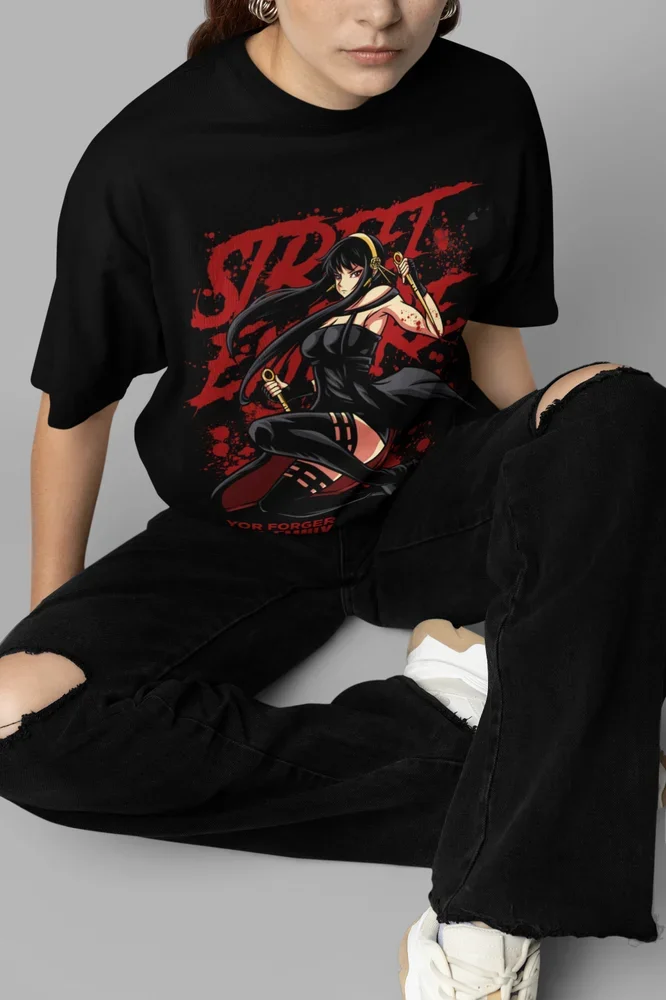 SPY X FAMILY Yor Shirt Loid Forger T-Shirt Anya Tshirt  Kawaii Waifu Anime  Graphic T Shirts  Oversized T Shirt Women's Clothing 4