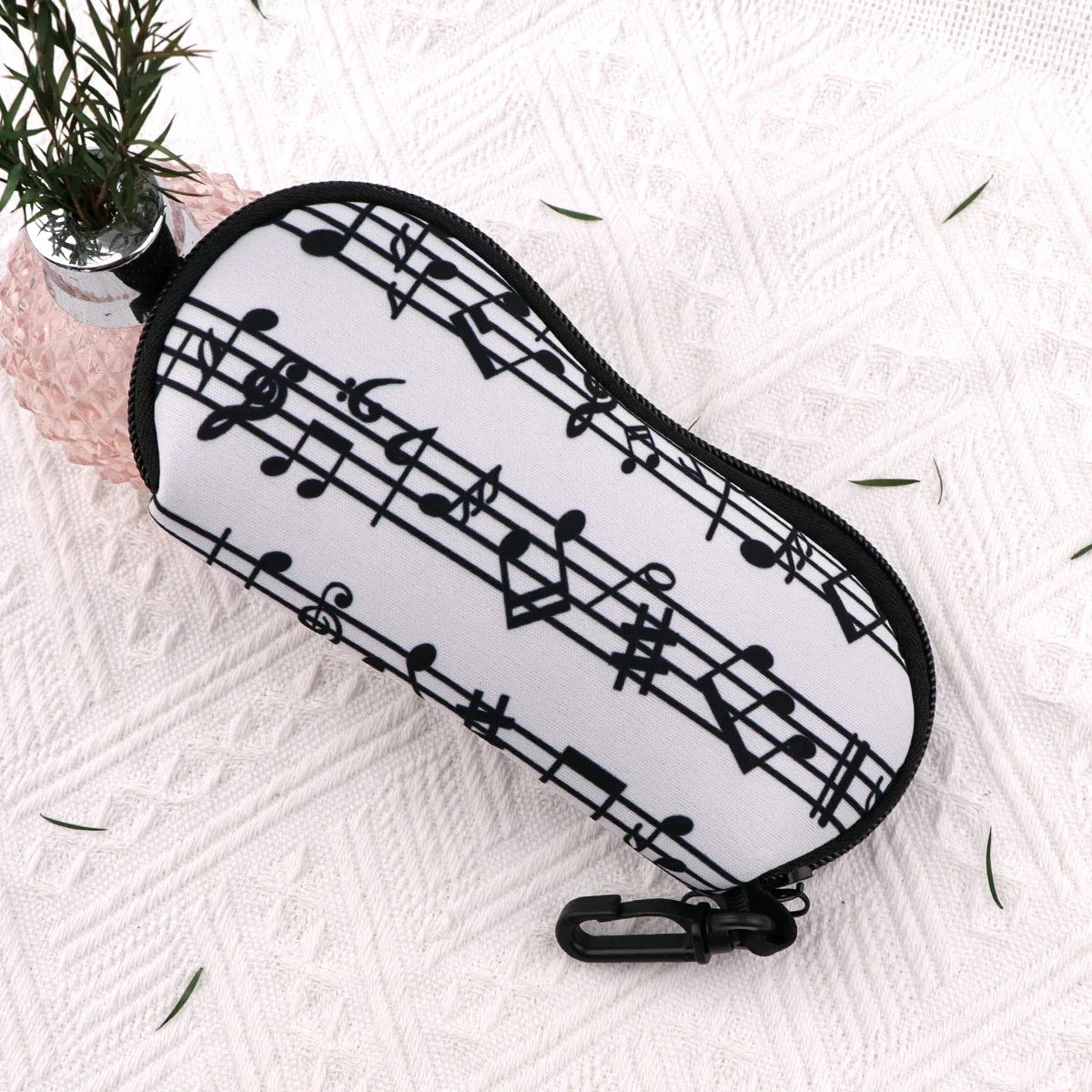 Note Melody Portable Glasses Case Cute Sunglasses for Woman Glasses Box Simple Sunglasses Box