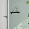 1pc Iron Crafts, Dog Lead/Leash Key Coat Door Towel Hanger Holder Rack Key Hook - DOG WITH LEAD, Wall hanging，Wall-mounted，Hooks 4