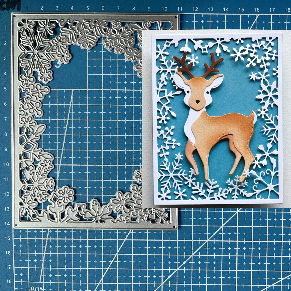 

Металлические пресс-формы счастливая богиня Снежинка рамка Сделай Сам Скрапбукинг Фотоальбом декоративное тиснение бумажные карты ремесла