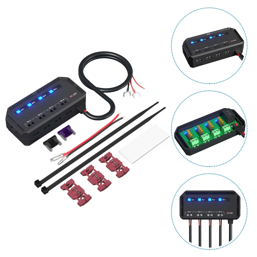 

Car Fuse Box Fused Distribution Block 12v Automotive Fuses Terminal Boat Shape