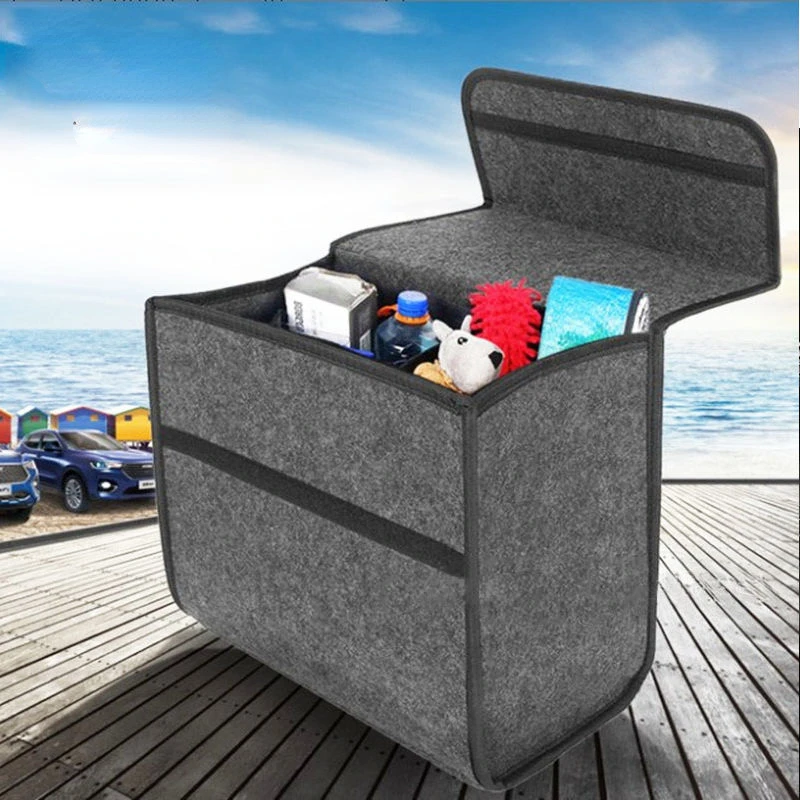 

Большой Противоскользящий органайзер для хранения обуви, сумка для хранения инструментов в автомобиле, органайзер для багажника автомобиля, мягкая войлочная коробка для хранения, аксессуары