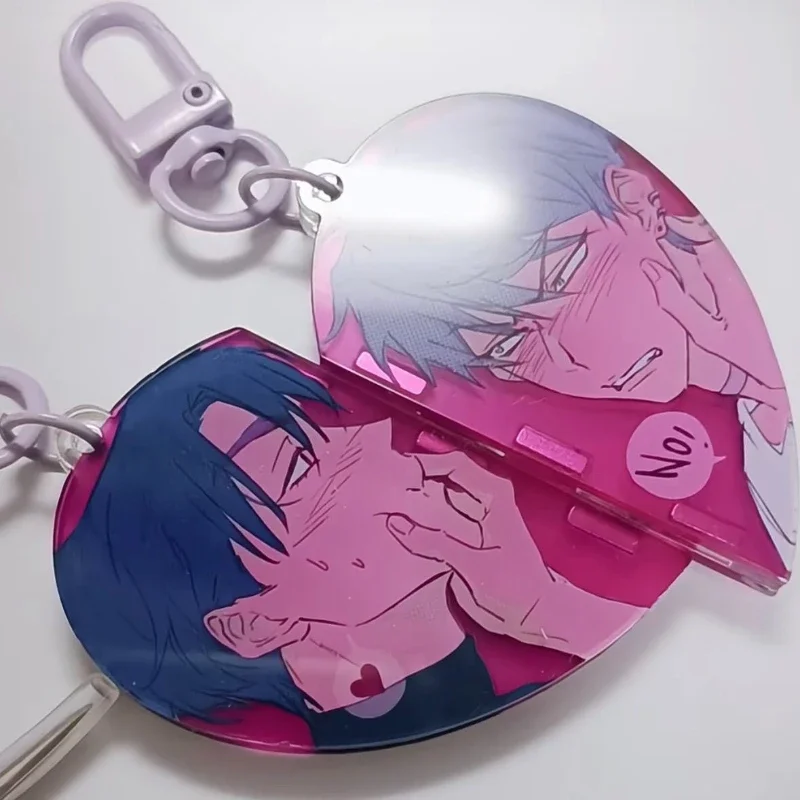Anime Alien Stage Ivan Till Keychain Unisex Acrylic Couple Pendant Key Chain 2Pcs/set Magnet Keyring Bag Accessories anime keychain keychain pendant