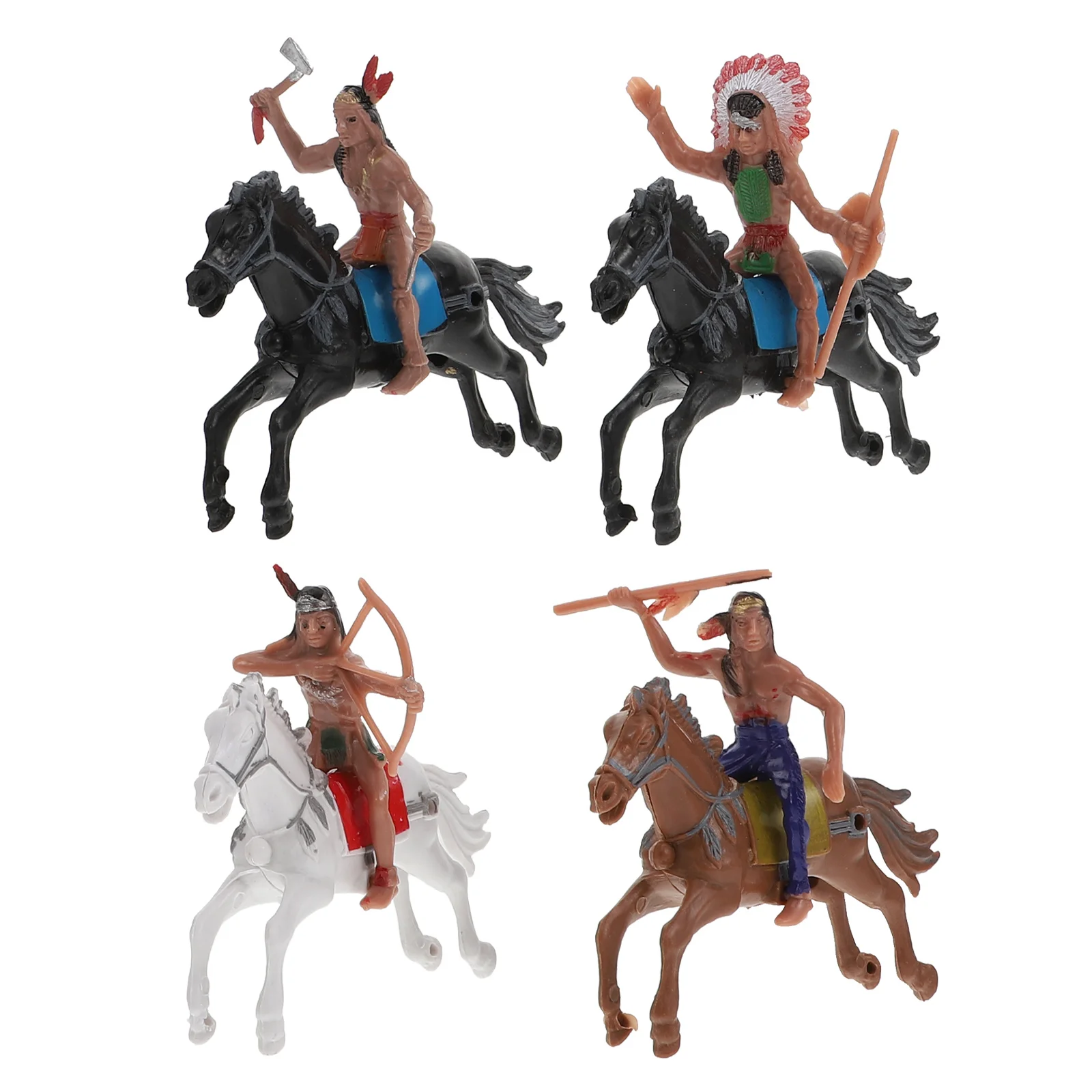 Tanio Rysunek Indiancowboy Model konia Mini akcja i rdzenni amerykanie