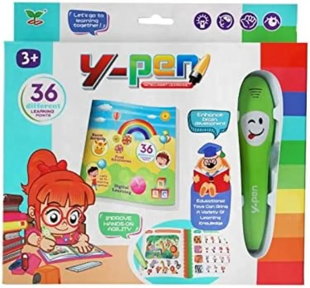 Educational Toy Y-Pen English Learning Smart Point Touch Talking Pen Learning Machine voice sound book for Kids 3