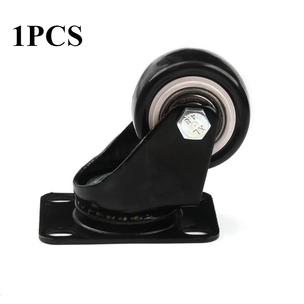 Description Picture 5 of item1/2/3pcs 40mm Black Rubber Replacement Swivel Casters Office Chair Sofa Platform Trolley Wheels Caster for Furniture Hardware