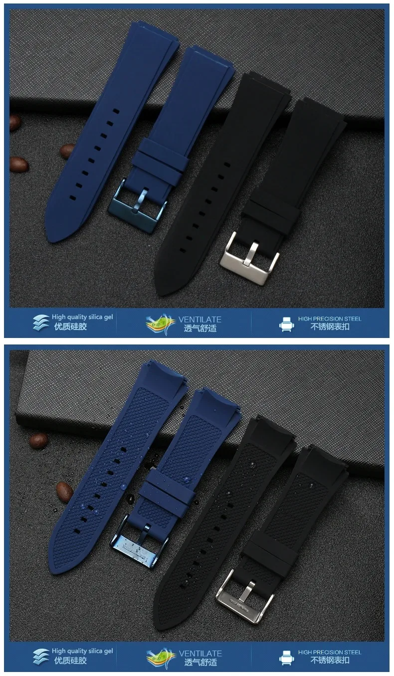 22mm Soft Waterproof Silicone Watch Strap for Giles Guess Watch