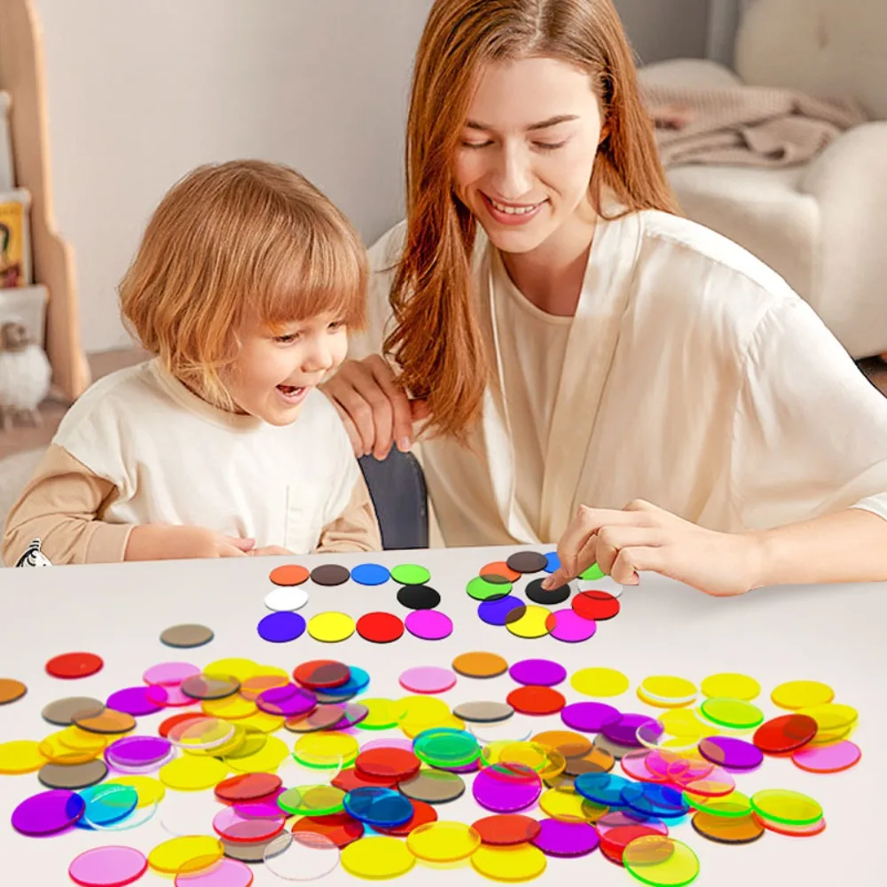 

Alphabet Montessori Light Table Toys Shapes Storage Cans Sensory Board Learning Toy Plastic Colorful Letters Numbers Aids