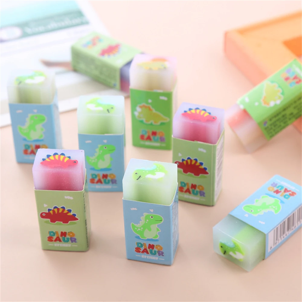 Pencil Eraser Student Eraser Durable Simple Stylish Easy Carry Bright Colors Art Supplies Fruit Scented Lovely Safety Material
