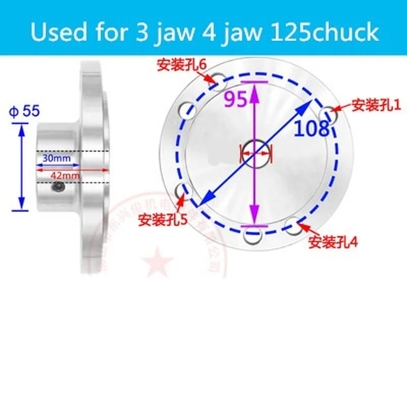 coupling de eixo do guia conector tres garras chuck quatro garras 05