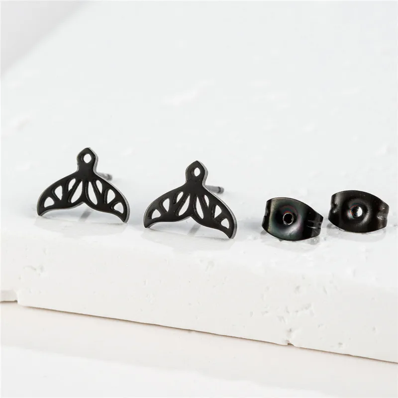 Goldene Koreanische Minimalistische Edelstahl-Ohrstecker für Damen Mode 2025 Schmuck Hund Volleyball Musik Ohrstecker Geschenk Großhandel – Detail 40