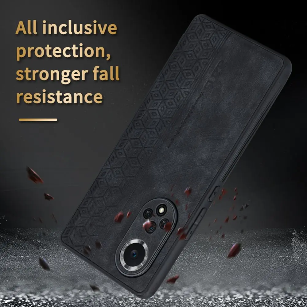 Embossing Leather Skin Retro Shockproof Case