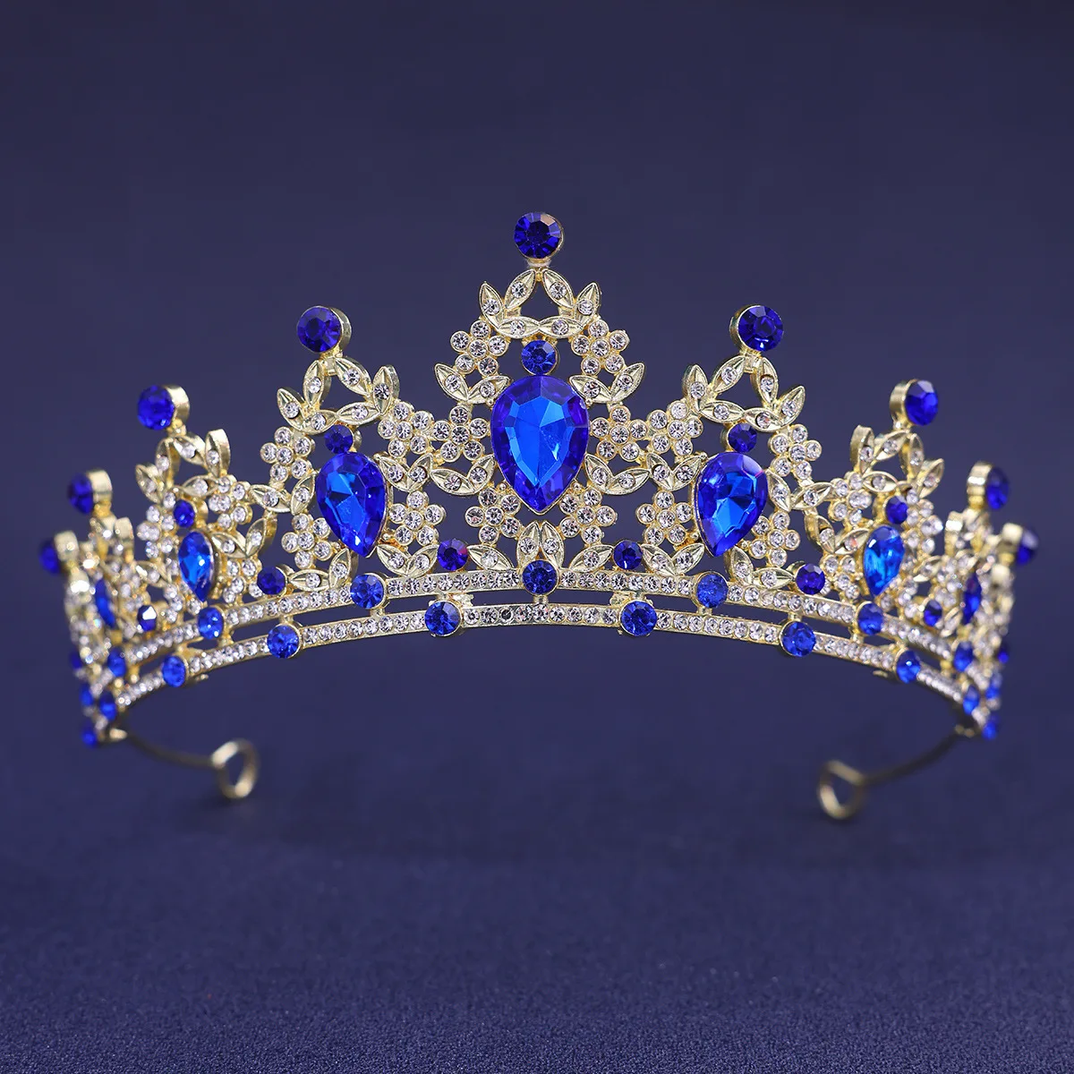 Tiara da sposa, Diadema da principessa con cristalli rossi di