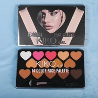 MICOLOR with Brush 14 Colors Contour Color Palette Makeups Pressed Powder Tray Trimming Highlight Shadow Concealer Brighten 1