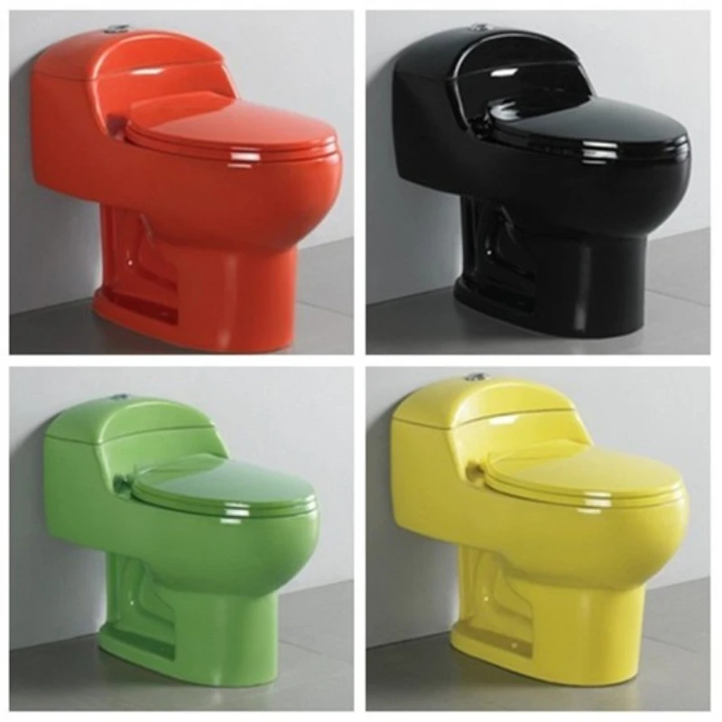 

Popular economic decorated cheapest price toilet bowl colour ceramic for south American