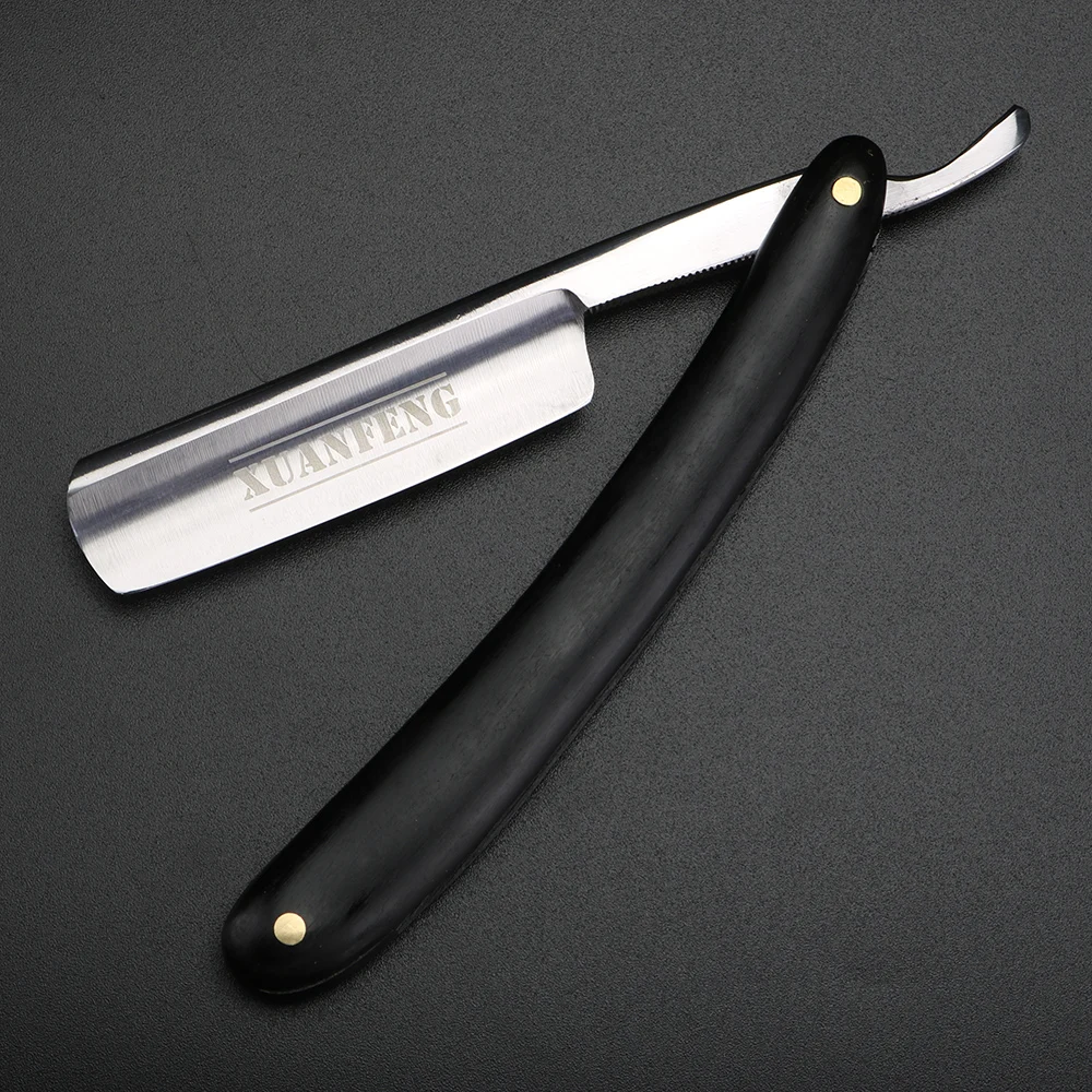 XUAN FENG Traditional Folding Shaver Hardened Steel High Hardness Sharp Straight Shaver Men's Shaver 2