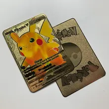 

NEW Pokemon Cards Metal Card V Card PIKACHU Charizard Golden Vmax Card Collection Gift Kids Game Collection Cards