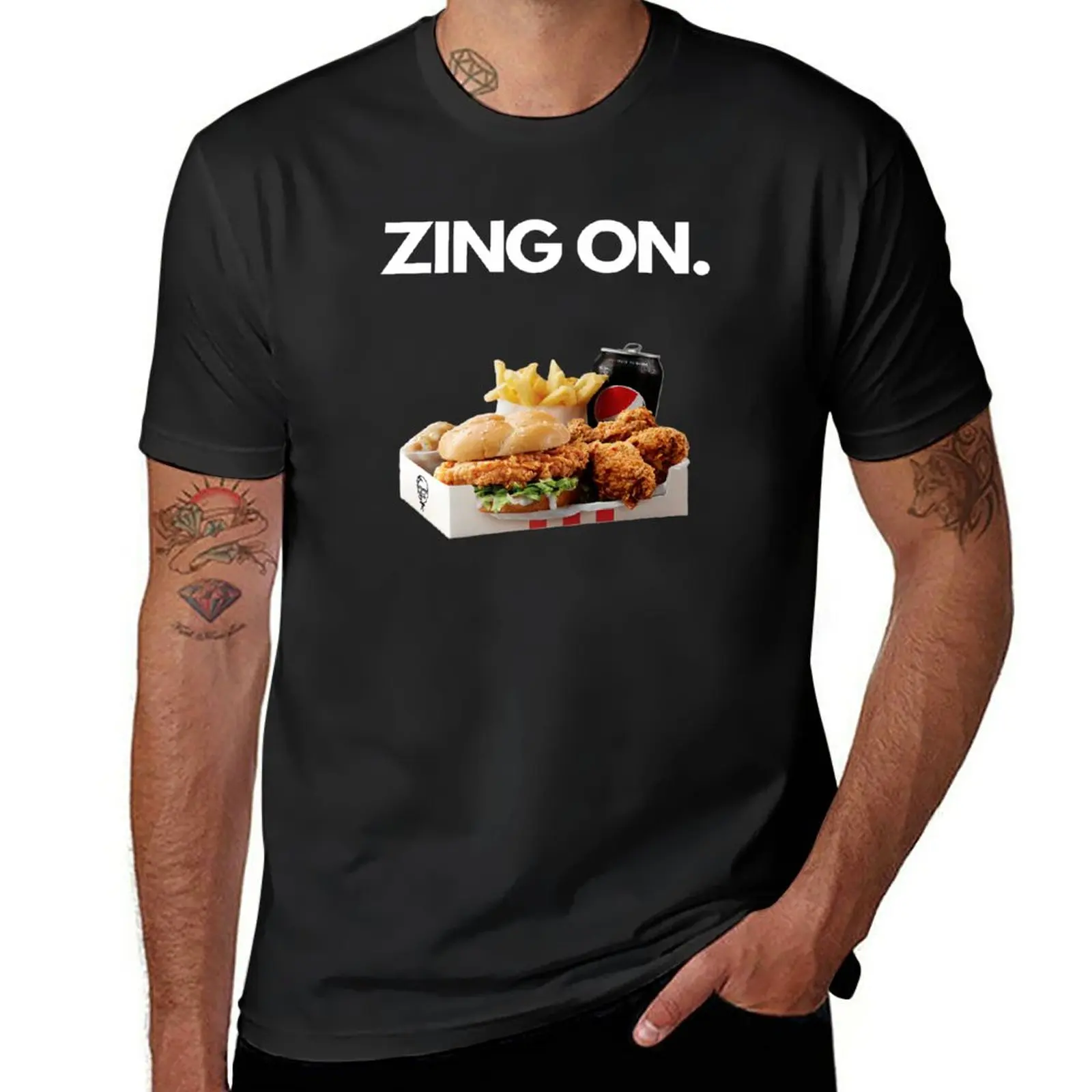 

Zing on T-Shirt Aesthetic clothing boys whites plus sizes plain black t shirts men